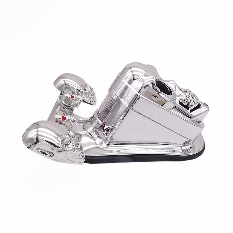 1 Pair Skull-shaped Motorcycle Signal Light Decoration Motorcycle LED Turn Signal Rear Brake Tail Light Universal Accessories