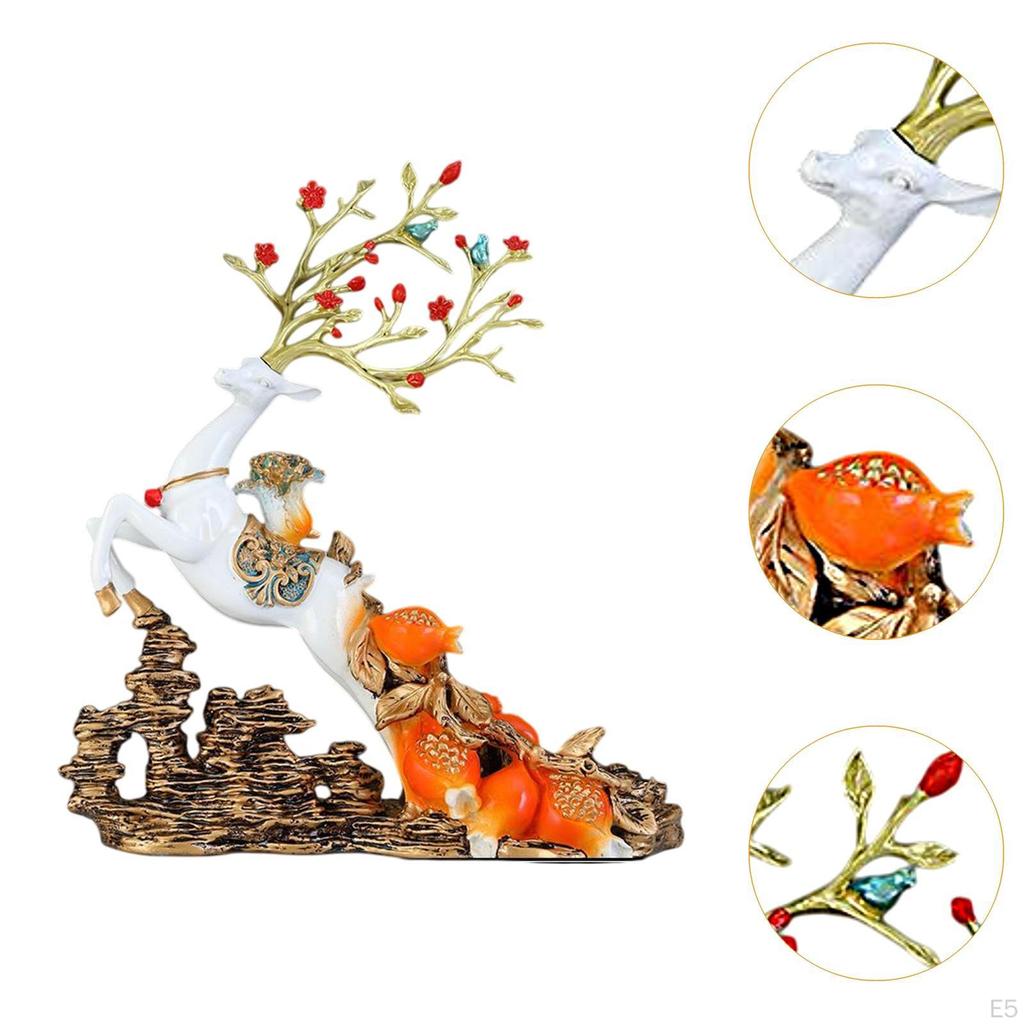 Deer Figurine Desktop Holder for Wine Bottles And Centerpiece