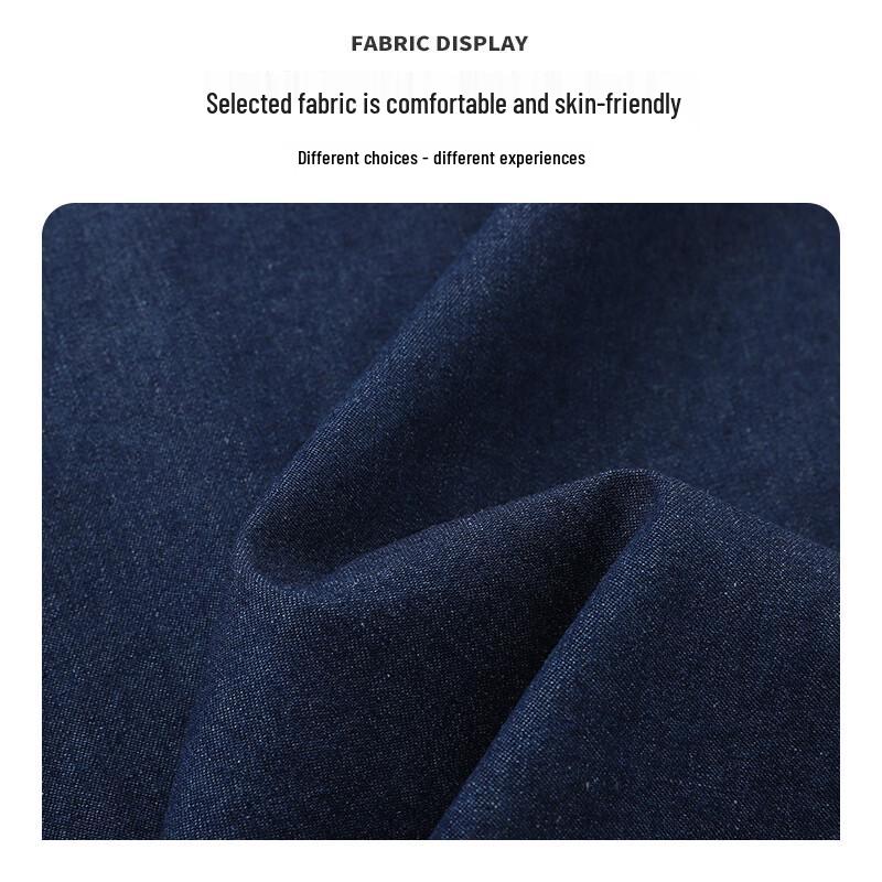 MEDE Men's Japanese Style Washed Denim Long Sleeve Shirt