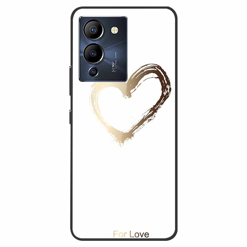 For Infinix Note 12 G96 Case X670 Marble Tempered Glass Hard Back Cover for Infinix Note12 Helio G96 Phone Cases 6.7'' Fundas