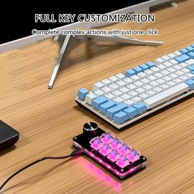 Programmable Macro Keyboard With Customizable Knob 3key/4key/6key/8key Mechanical Gaming Keypad Hot Swappable Switches