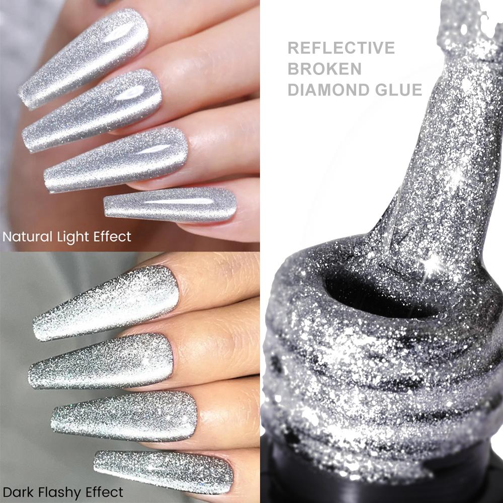 1Jar 9D Crystal Cat Eye Magnet Gel Nail Polish Sparkly Glitter UV Soak Off Gel Lacquer Magnetic Gel Varnish For Manicure #5ml