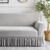 1pc Jacquard Waterproof Sofa Slipcover Non-slip Stretch Sofa Cover Skirt Couch Cover for Bedroom Office Living Room Home Decor