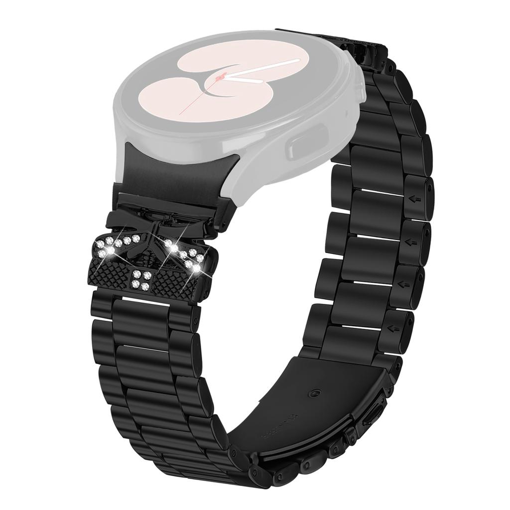 Metal Strap with Quick Release Connector for Samsung Galaxy Watch 5 Pro 45mm/5/5 Active/4/4 Classic/4 Active Butterfly Watch Band