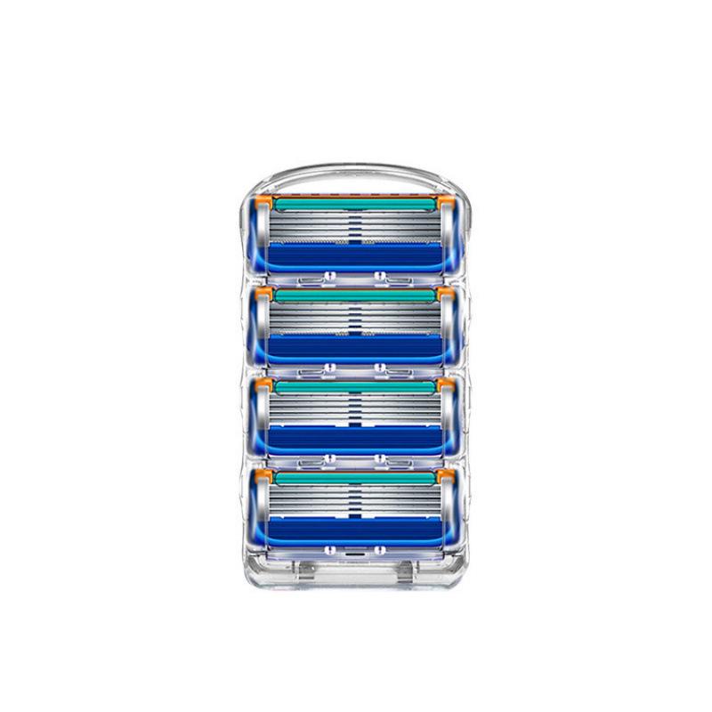 5-Layer Manual Razor for Men, Universal Gillette-Compatible Fusion Blade.