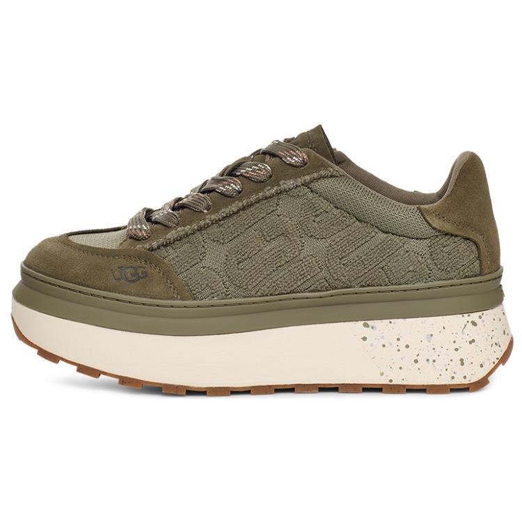 UGG Marin Кружево Логотип Низкие Платформа Женские Жженый Оливковый 1125025-BTOL 40