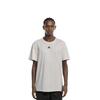 adidas T Shirts Men's Beige Crew Neck Moderate Straight Fit HE4368