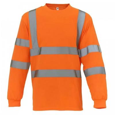 Unisex Ενήλικο T-Shirt Υψηλής Ορατότητας με Μακριά Μανίκια