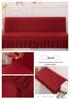 Solid Color Universal Sofa Bed Cover with Skirt - Modern, Simple, Armless Design
