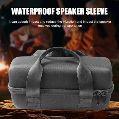 Speaker Storage Bag Water-Resistant Wear-Resistant Dirt-Resistant Bluetooth-compatible Speaker Case Zipper Closure Protective Sleeve