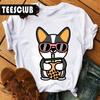 Milk Tea Cat Print Bubble Tea Animal TShirt Unisex Couple Trendy Personalized Womens Clothing Soft Cotton Short Sleeve Tshirt