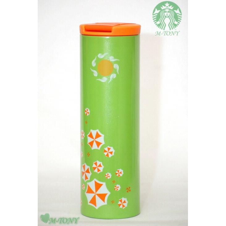 Starbucks Stainless Steel Summer Umbrella Cylinder Troy Tumbler 473ml (16oz) Overseas Limited Item/Not Released in