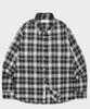 Saint Pain Sp Pocket Soft Check Oversized Shirt Black