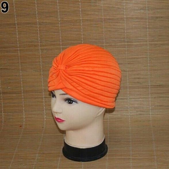 Femei Bandita Bumbac Turban Indian Stretchy Cap Wrap Cancer Yoga Casual