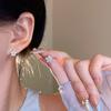 Korean sweet five-pointed star stud earrings women's light luxury niche design high-end earrings exquisite fashion temperament ear jewelry