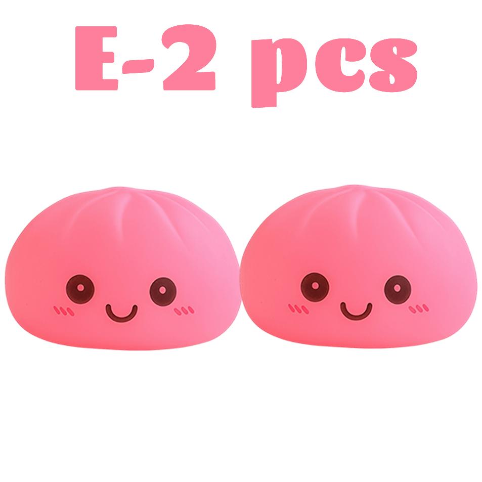 2027 Simulation Dumpling Squishy Night Light Soft Lightup Bubble Spitting Bun Birthday Gift Colorful Dumping Toy Squishy Gifts