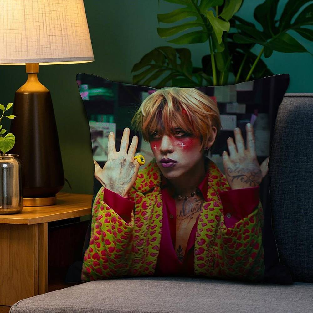 Singer D-DPR Ian Saint Pillow Case Sofa Living Room Bedroom Double-sided Printing Square Cushion Nap Time Pillow Case