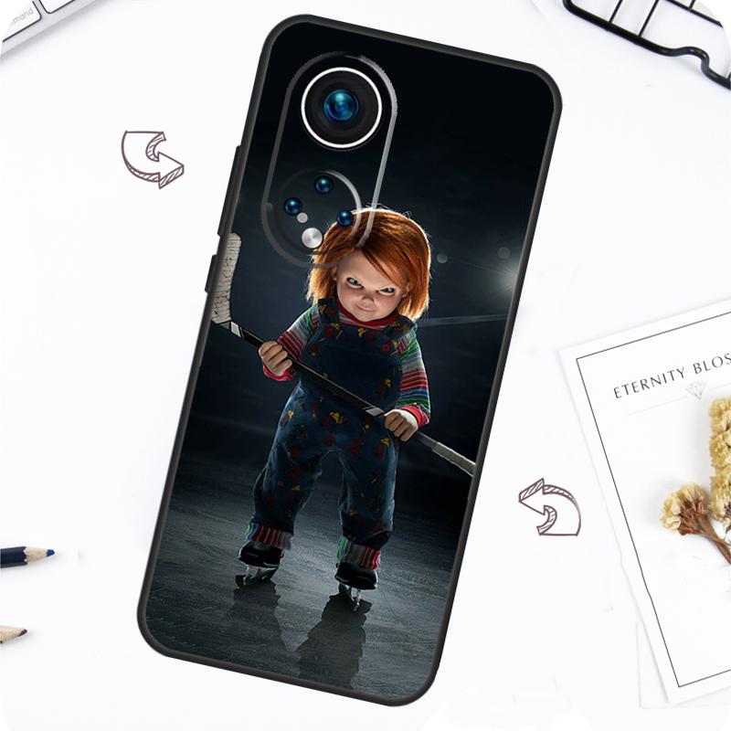 Scary Chucky Doll Horror Movie Case For Huawei P30 P50 Pro P40 P20 Lite P Smart 2019 Nova 5T Honor 70 50 80 X8 X9 Cover