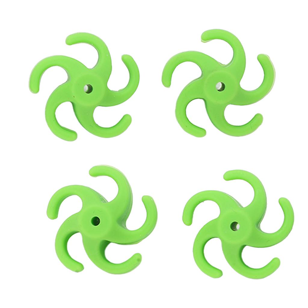 4Pcs Archery Bow String Stabilizer Rubber Recurve Compound Bow Bowstring Silencer Shock Dampener Green