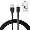 iPhone Cable with LED Indicator USB - Lightning 2.4A 2m Black