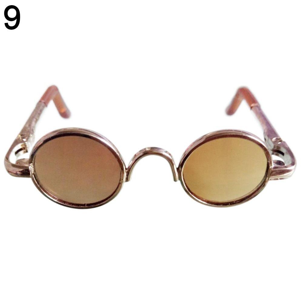 Mini Plush Doll Accessories Glasses Clothes For 10cm Dolls Plush Doll Eyeglasses Cute Round Frame