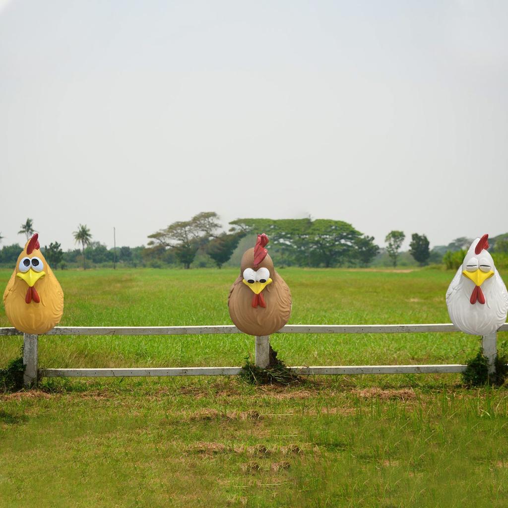 Kyllingdekorasjoner Design Gjerde Gårdsplass Kreativ dekorasjon Gårdgårdsgård Resin Kyllingstatue