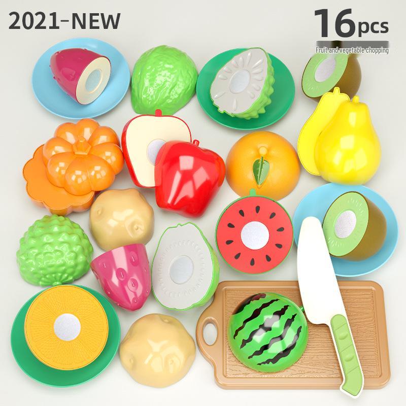 Chopping Fun Kitchen Toy Set: Children's Vegetables & Fruits Role-Playing Educational Toy
