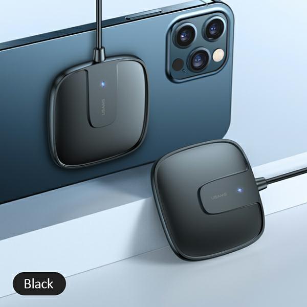 Usams Ład. Indukcyjna Us-Cd159 Magneticw1 15W Extra-Thin Iphone 12 Series Czarny/Black Cd159Dz01