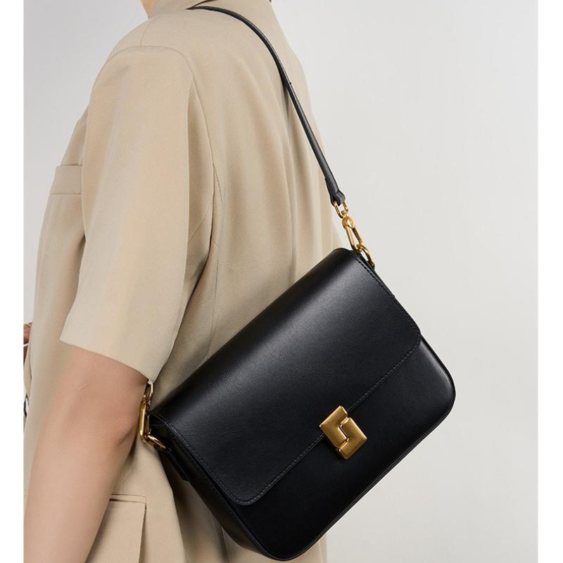 100% Echtes Leder Damen Schultertasche Hohe Qualität Luxus Designer Umhängetaschen Mode Rindsleder Damen Handtaschen