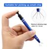IC Chip Remover Tool Electronic Component Extractor Puller Diamond Jewelry Claw Tweezers for Small Parts Pickup Hand Tools