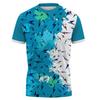 Lightning Tshirt for Men Badminton Tennis Series Quick Drying 3D Print Sweatshirt Sportswear Comfortable O-Neck Short Sleeve Tee