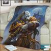 Game Hearthstone 3D tištěná umělecká fleecová přikrývka do postele Turistika Piknik Hrubá přikrývka přes postel Fleecová přikrývka