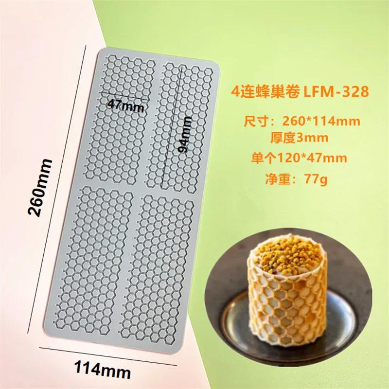 Uthult sommerfugl Honeycomb Sukker Vende Blonde Pad DIY Deer Antler Sjokolade Tynn Crisp Cake Dekorasjon Baking Silikonform