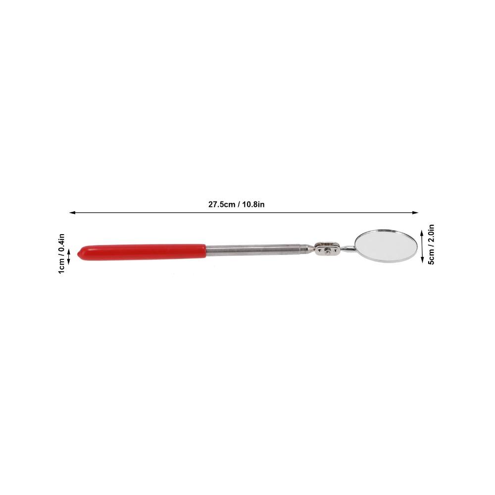 Practical Telescopic Inspection Mirror Extendable Durable Auto Repair Tool Round Pickup Tool Ac Pipe Maintenance
