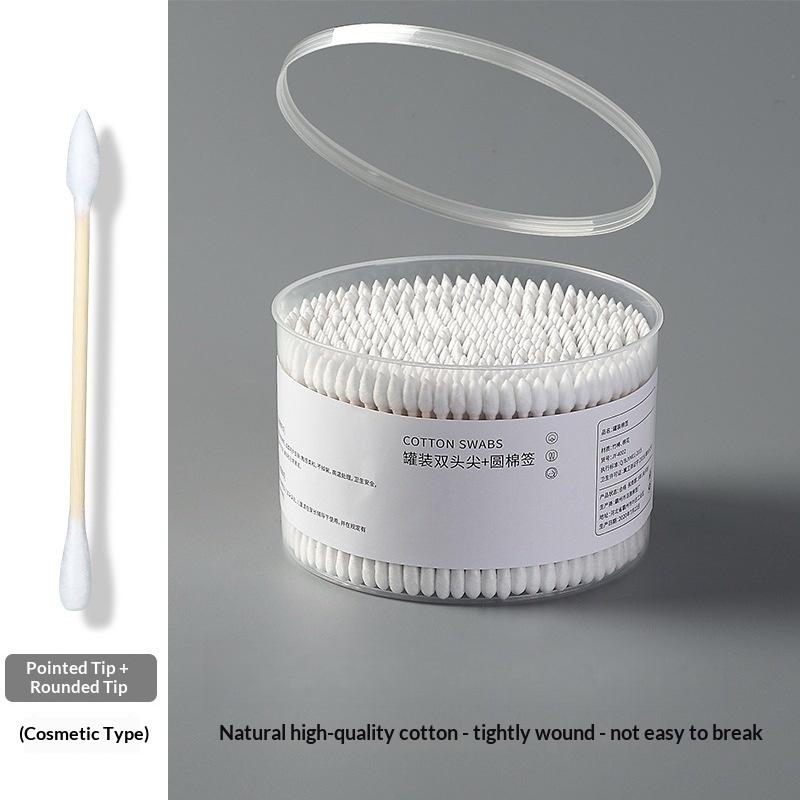 500Pcs Boxed Cosmetic Cotton Double Head Cotton Swab Ear Remover Women Makeup Cotton Buds Ears Cleaning Tools 1