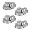 Mason Jar Shaker Lids Stainless Steel Seasoning Shaker Tops for Sugar