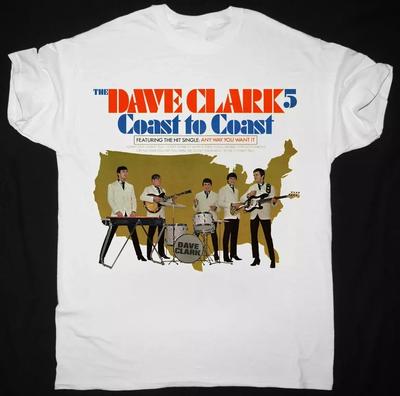 The Dave Clark Five – Coast To Coast Weiß Größe S-5XL Geschenk Fan Shirt Unisex T-Shirt