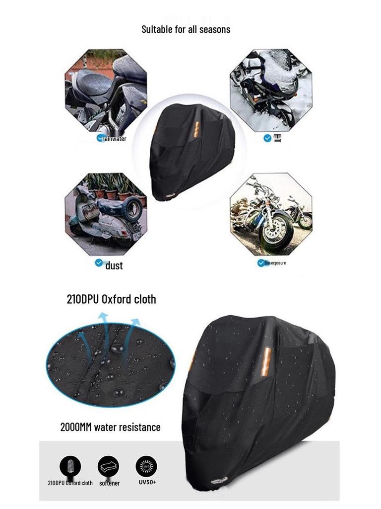 Waterproof Sunshade & Heat Insulation Motorcycle and ATV Cover