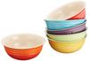 Bowl Cereal Bowl 500 Ml Rainbow Collection Heat Resistant Cold Resistant Microwave Oven Compatible 6 Piece Set