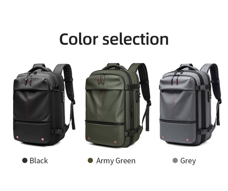 Men's Large-Capacity Multifunctional Backpack: Water-Repellent Travel and Laptop Bag