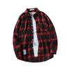 Men's Japanese Plaid Shirt - Harajuku Style, Loose Fit, Long Sleeve, Trendy Student Jacket
