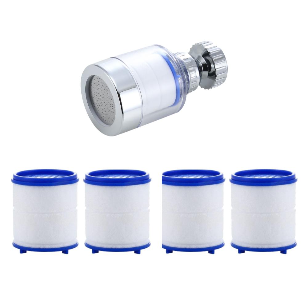 Faucet Filter Element Water Purifier Filter Remove Chlorine Heavy Metal Faucet Adapter PP Cotton Filtration for Kitchen Bathroom