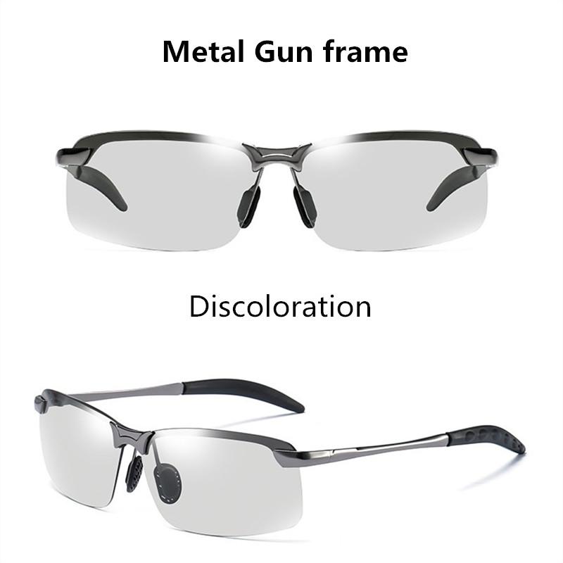Men Photochromic Sunglasses Driving Chameleon Glasses Woman Change Color Sun Glasses Day Night Vision Driver'S Eyewear