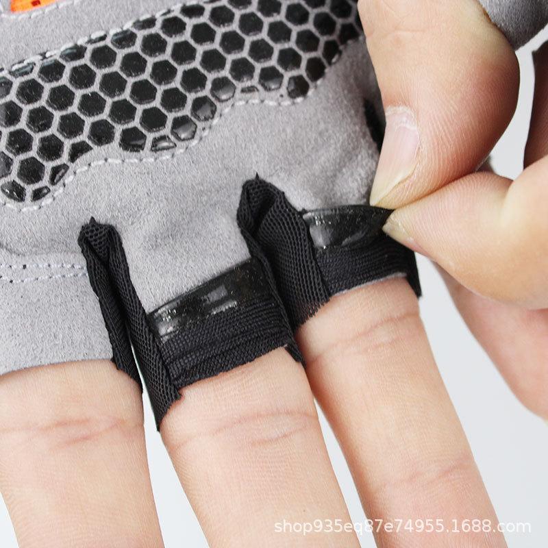 Fitness Gloves Half-finger Thin Breathable Shock-absorbing Wear-resistant Non-slip Outdoor Sports Gloves Men's and Women's Cycling Bicycle Gloves