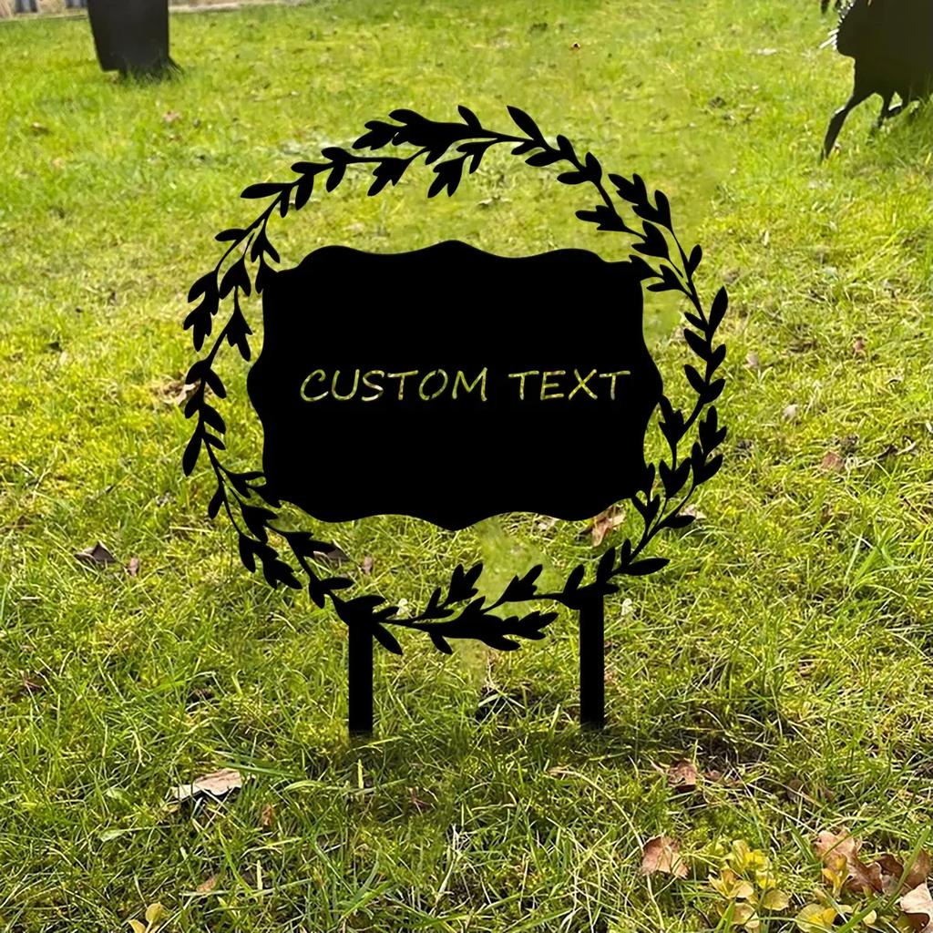 Metal Tin Sign Garden Decor Personalized Yard Art Custom Metal Wall Art