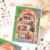 ZABC PET Scene Stickers: Dream Weaving Light Series - 3 Sheets for Journal & DIY Scenery Collage.