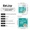 Pet Teeth Cleaning Finger Wipes Remove Dental Plaque Relieve Gum Discomfort Lasting Fresh Breath Easy-to-Use Pet Oral Care Wipes