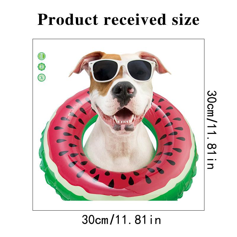 10 Styles Summer Seaside Vacation Wall Stickers Beach Sunset Stickers Toilet Stickers Self Adhesive Waterproof