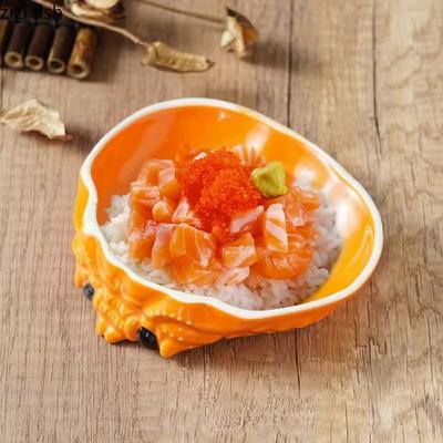 Kreativní keramický talíř ve tvaru krabího krunýře, dezertní talíř, talíř na sashimi a sushi, talíř na předkrmy, speciální nádobí pro restaurace