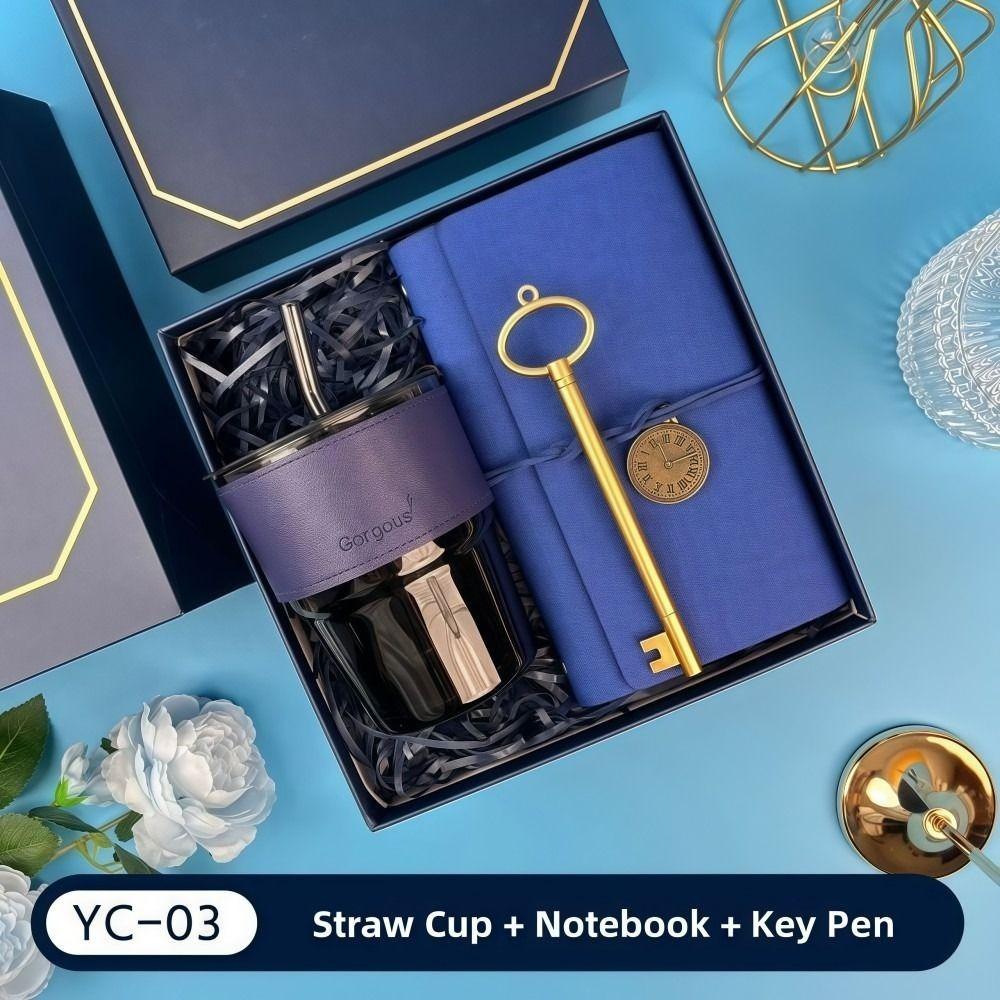 3IN1 Souvenir Gift Set Fan/Towel/Cup with Paper Bag Practical Gift Sets Luxury Stylish Design Gift Box Set Personalized Gifts